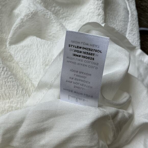 NWT Lulus Little Bit In Love White‎ Surplice Puff Sleeve Mini Dress Medium - Picture 9 of 13